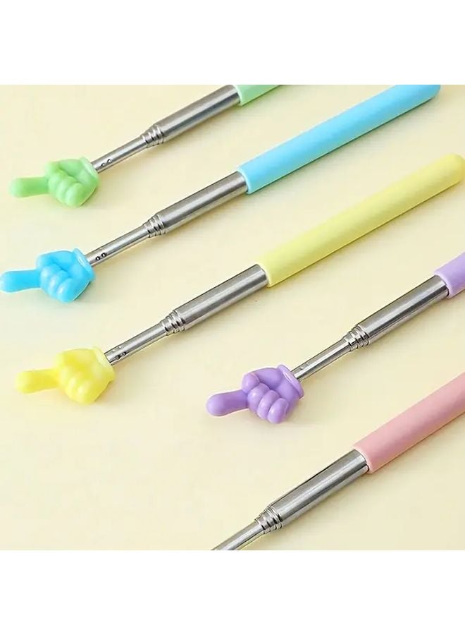 5pcs Retractable Finger Pointers For Teachers Whiteboard Classroom Teaching Supplies - Image 3